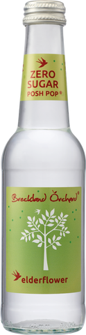 BRECKLAND ORCHARD Zero Sugar Posh Pop Elderflower 275ml (Pack of 12)