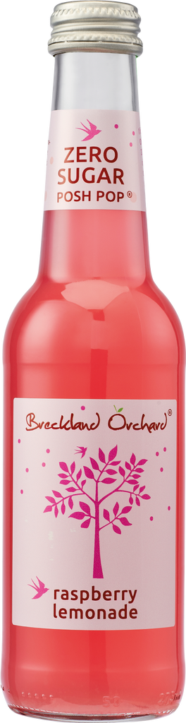 BRECKLAND ORCHARD Zero Sugar Posh Pop Rasp Lemonade 275ml (Pack of 12)