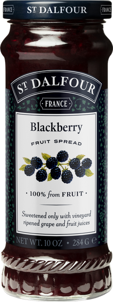 ST DALFOUR Blackberry Fruit Spread 284g (Pack of 6)