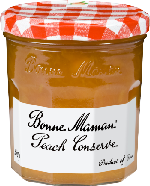 BONNE MAMAN Peach Conserve 370g (Pack of 6)