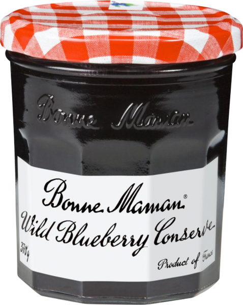 BONNE MAMAN Wild Blueberry Conserve 370g (Pack of 6)