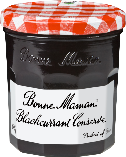 BONNE MAMAN Blackcurrant Conserve 370g (Pack of 6)