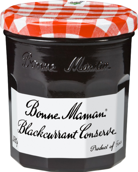 BONNE MAMAN Blackcurrant Conserve 370g (Pack of 6)