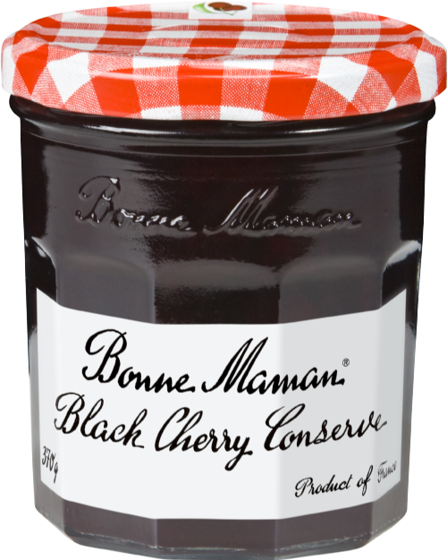 BONNE MAMAN Black Cherry Conserve 370g (Pack of 6)