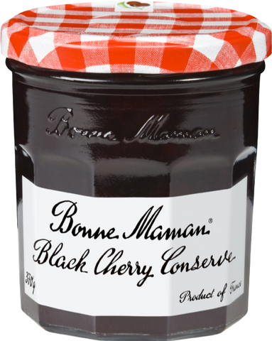 BONNE MAMAN Black Cherry Conserve 370g (Pack of 6)