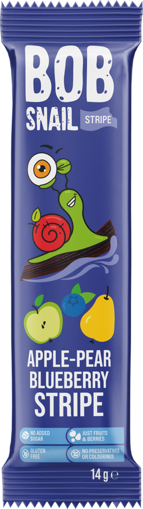 BOB SNAIL Stripe - Apple-Pear-Blueberry 14g (Pack of 30)