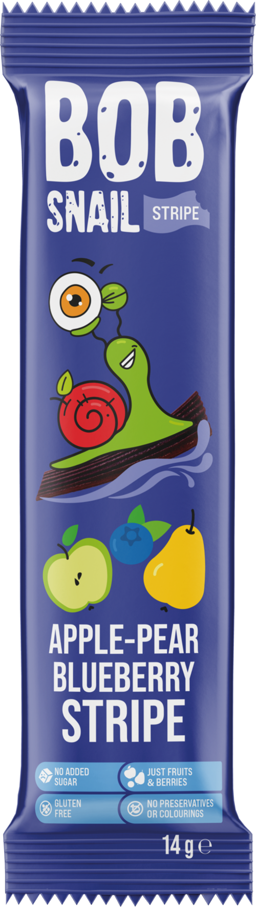 BOB SNAIL Stripe - Apple-Pear-Blueberry 14g (Pack of 30)