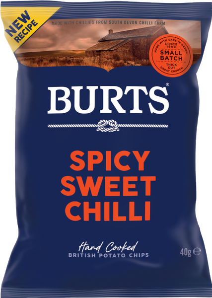 BURTS Potato Chips - Sweet Chilli 40g (Pack of 20)