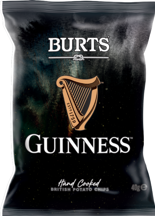 BURTS Potato Chips - Guinness 40g (Pack of 20)