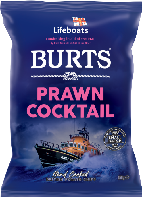 BURTS Potato Chips - Prawn Cocktail 150g (Pack of 10)