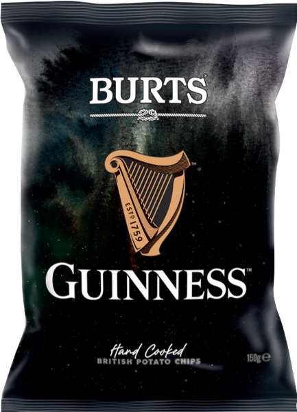 BURTS Potato Chips - Guinness Flavour 150g (Pack of 10)