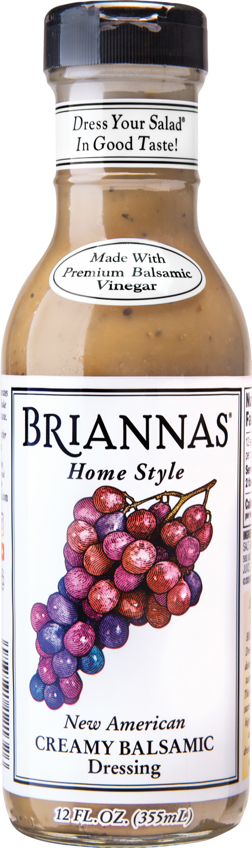 BRIANNAS Home Style American Creamy Balsamic Dressing 355ml (Pack of 6)