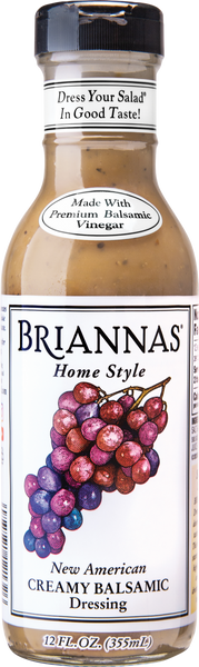 BRIANNAS Home Style American Creamy Balsamic Dressing 355ml (Pack of 6)