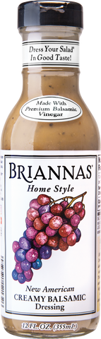 BRIANNAS Home Style American Creamy Balsamic Dressing 355ml (Pack of 6)