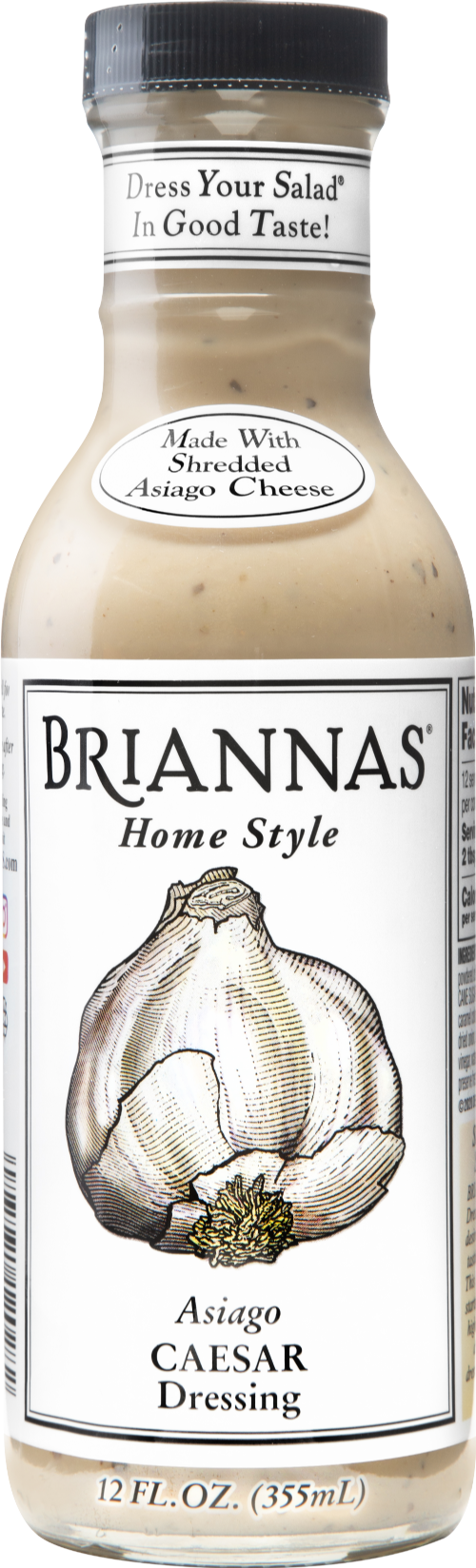 BRIANNAS Home Style Asiago Caesar Dressing 355ml (Pack of 6)
