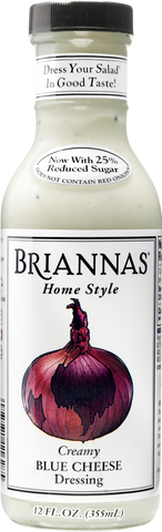 BRIANNAS Home Style Creamy Blue Cheese Dressing 355ml (Pack of 6)