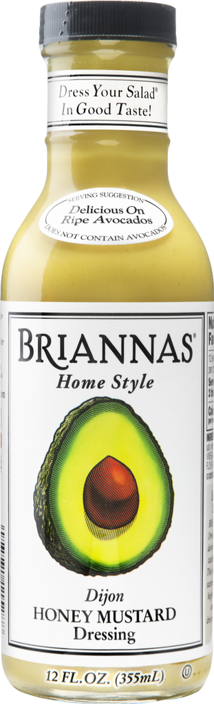 BRIANNAS Home Style Dijon Honey Mustard Dressing 355ml (Pack of 6)