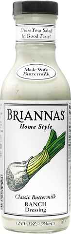 BRIANNAS Home Style Classic Buttermilk Ranch Dressing 355ml (Pack of 6)