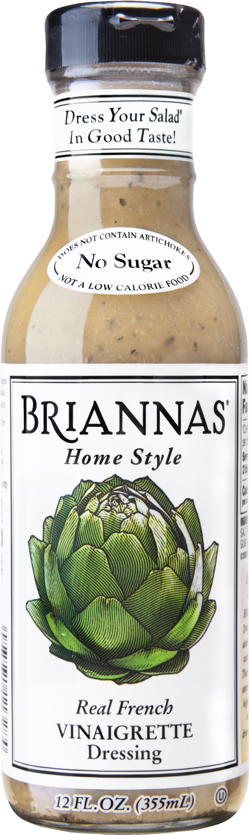 BRIANNAS Home Style Real French Vinaigrette Dressing 355ml (Pack of 6)