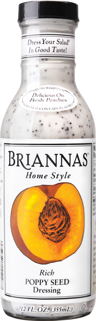 BRIANNAS Home Style Rich Poppy Seed Dressing 355ml (Pack of 6)