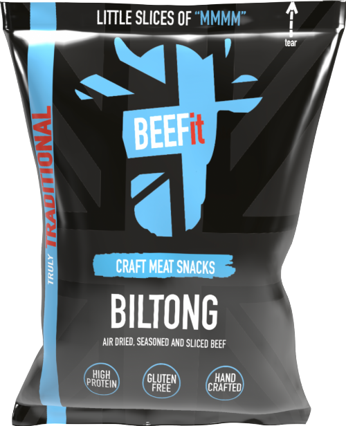 BEEFIT Truly Traditional Steak Biltong 30g (Pack of 12)