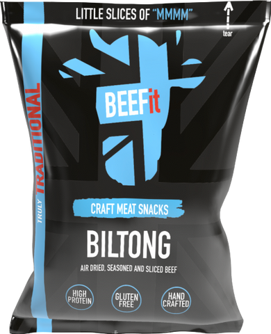 BEEFIT Truly Traditional Steak Biltong 30g (Pack of 12)