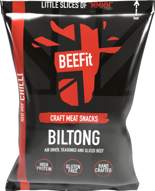 BEEFIT Red Hot Chilli Biltong 30g (Pack of 12)