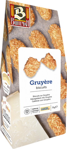 BUITEMAN Swiss Gruyere Biscuits 75g (Pack of 8)