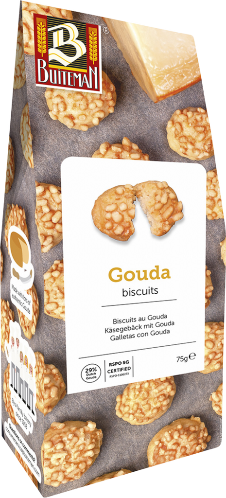 BUITEMAN Gouda Crumbles 75g (Pack of 8)