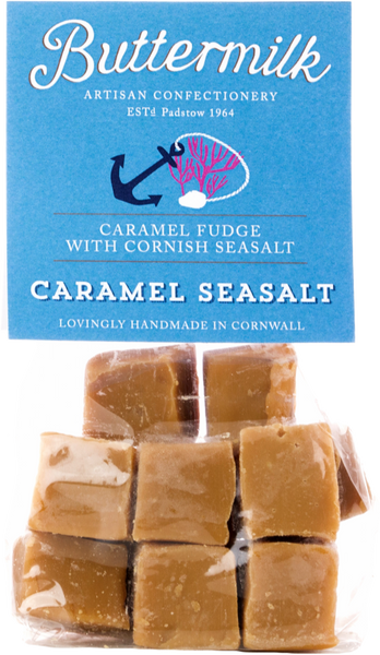 BUTTERMILK Caramel Seasalt Fudge 175g (Pack of 16)