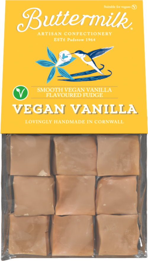 BUTTERMILK Vegan Vanilla Fudge 175g (Pack of 16)