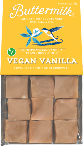 BUTTERMILK Vegan Vanilla Fudge 175g (Pack of 16)