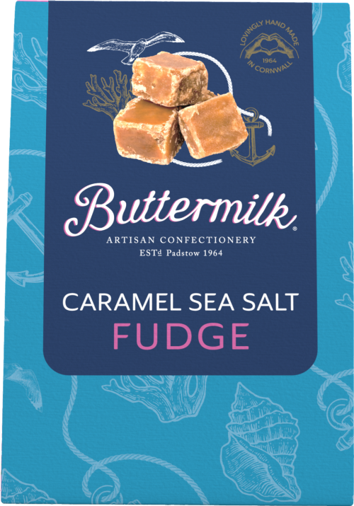 BUTTERMILK Caramel Sea Salt Fudge 150g (Pack of 6)