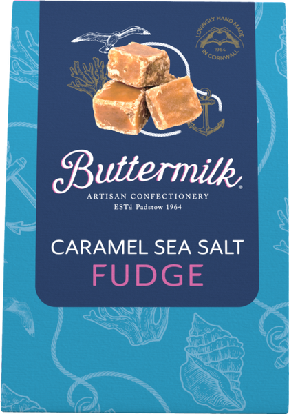 BUTTERMILK Caramel Sea Salt Fudge 150g (Pack of 6)