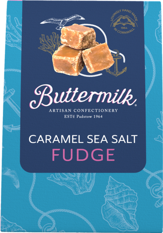 BUTTERMILK Caramel Sea Salt Fudge 150g (Pack of 6)