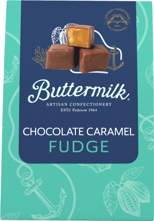 BUTTERMILK Chocolate Caramel Fudge 140g (Pack of 6)