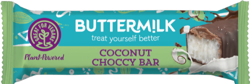 BUTTERMILK Plant-Powered Coconut Choccy Bar 45g (Pack of 24)