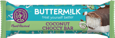 BUTTERMILK Plant-Powered Coconut Choccy Bar 45g (Pack of 24)