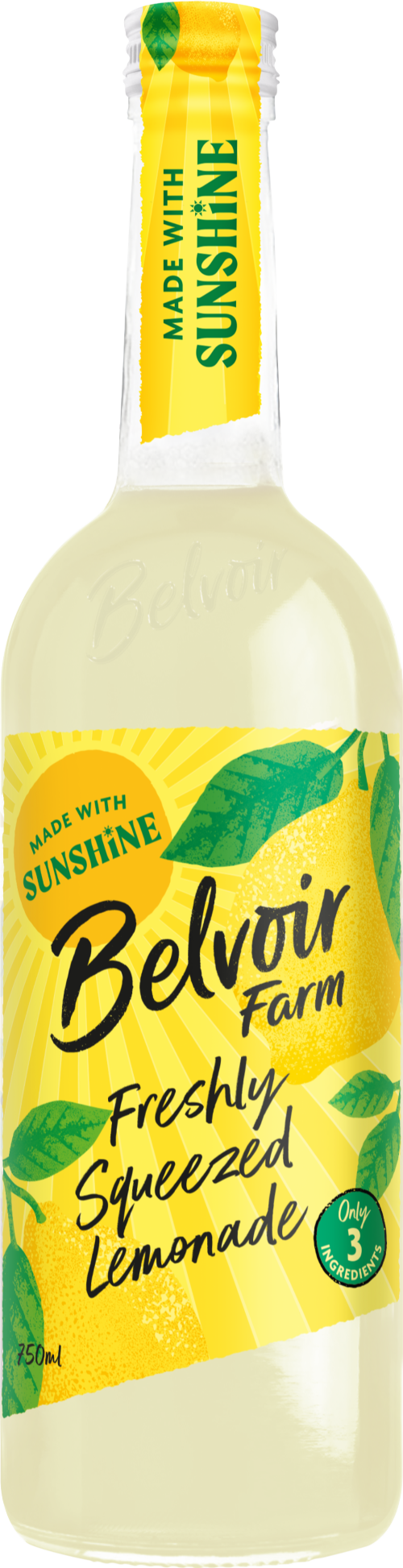 BELVOIR Freshly Squeezed Lemonade 75cl (Pack of 6)