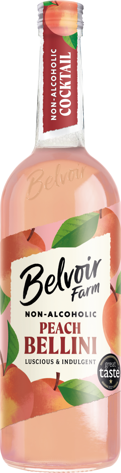 BELVOIR Non-Alcoholic Peach Bellini 75cl (Pack of 6)