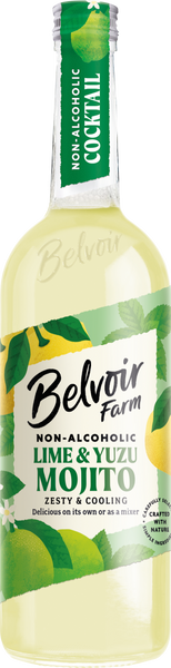 BELVOIR Non-Alcoholic Lime & Yuzu Mojito 75cl (Pack of 6)