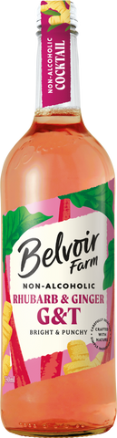 BELVOIR Non-Alcoholic Rhubarb & Ginger G&T 75cl (Pack of 6)