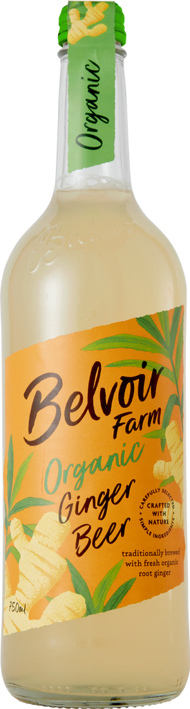BELVOIR Organic Ginger Beer 75cl (Pack of 6)
