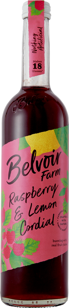 BELVOIR Raspberry & Lemon Cordial 50cl (Pack of 6)