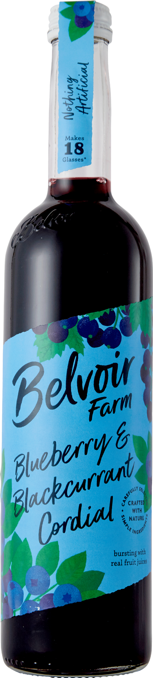 BELVOIR Blueberry & Blackcurrant Cordial 50cl (Pack of 6)