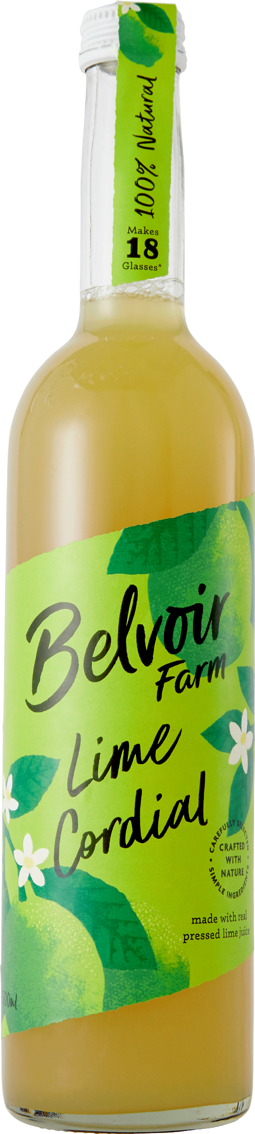 BELVOIR Lime Cordial 50cl (Pack of 6)