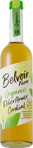 BELVOIR Organic Elderflower Cordial 50cl (Pack of 6)
