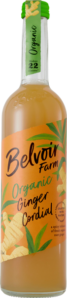 BELVOIR Organic Ginger Cordial 50cl (Pack of 6)
