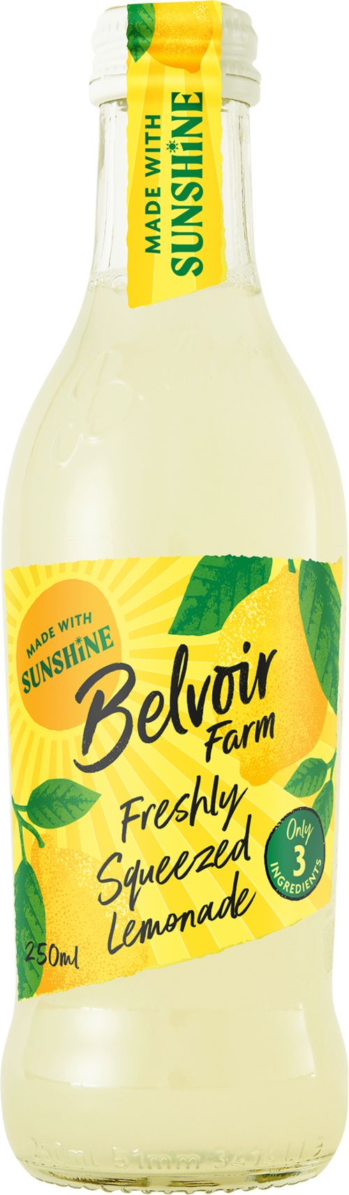 BELVOIR Freshly Squeezed Lemonade 25cl (Pack of 12)