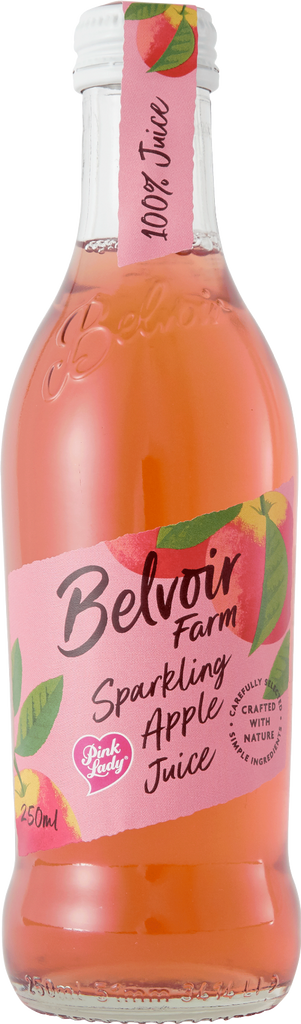 BELVOIR Sparkling Pink Lady Apple Juice 25cl (Pack of 12)